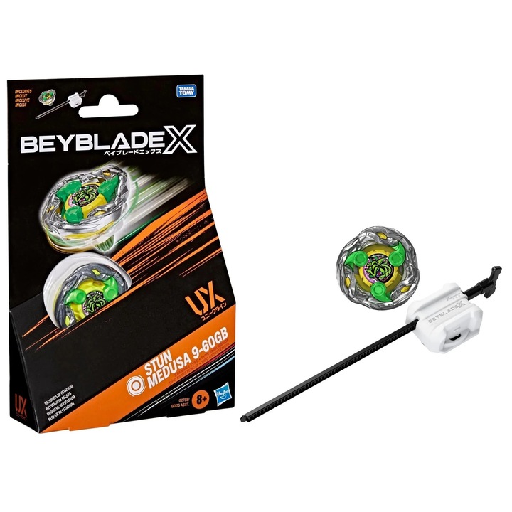 Фигурка Hasbro BeyBlade X, Stun Medusa, тип Stamina, многоцветна, комплект