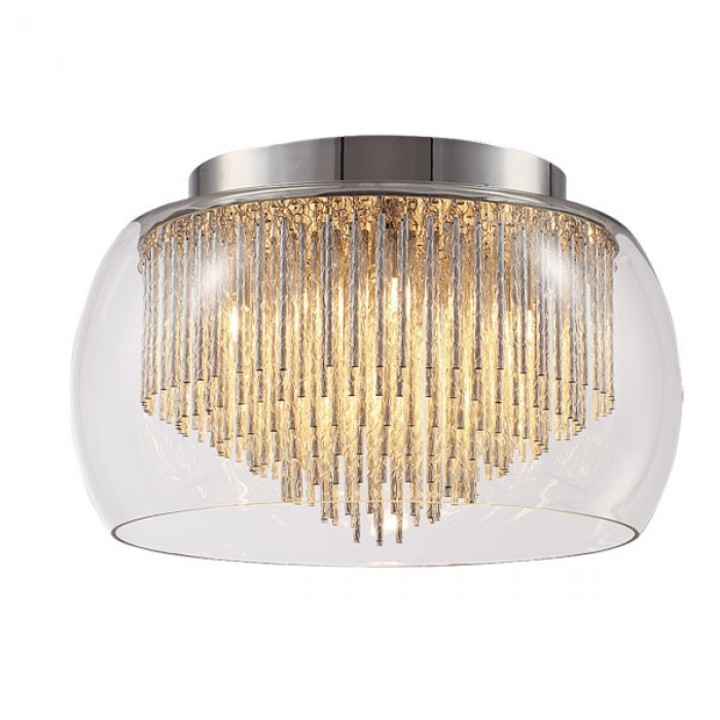 Плафониера Rabalux, Mona, led, стъклена