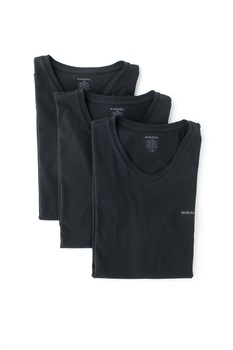 Diesel, Set de tricouri de casa Jake - 3 piese, Negru Diesel, Set de tricouri de casa Jake - 3 piese, Negru