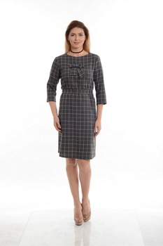 Rochie Dama Office Gri, Gri, S Rochie Dama Office Gri, Gri, S