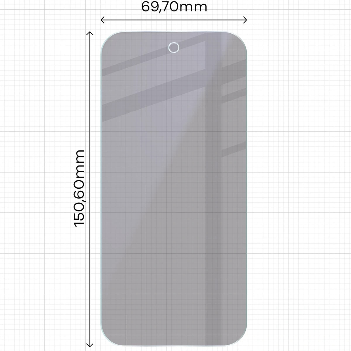 Set 2 folii protectie Bizon Eplikator Hybrid Shadow Privacy compatibile cu Google Pixel 10a, Negru