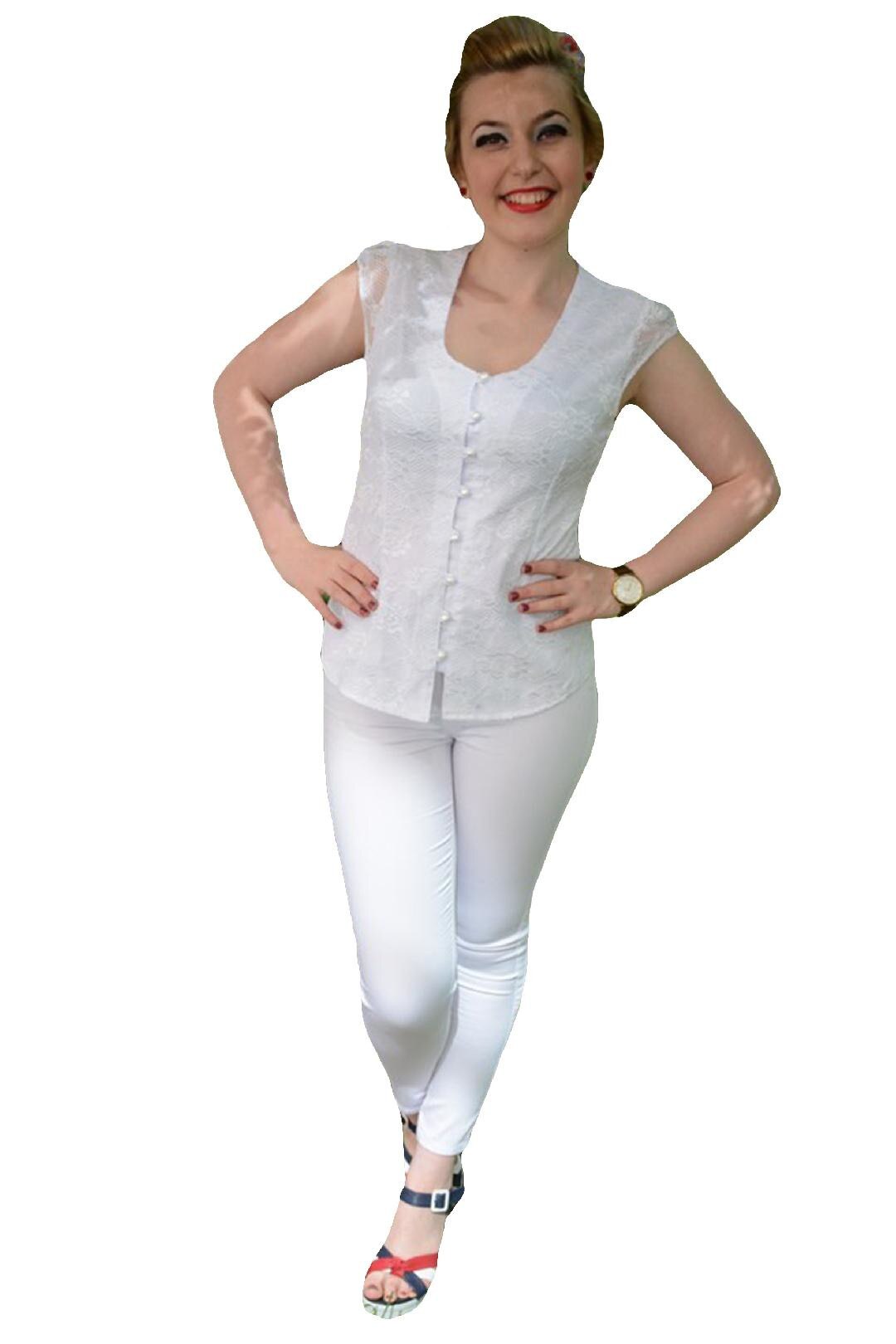 Camasa clasica, mulata, din material subtire, D&J Exclusive, Alb