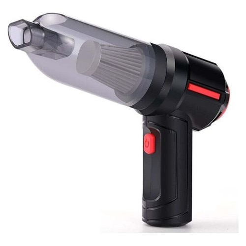Suflanta/aspirator portabil 3-in-1 MO-k0509--260908-3327, 120 W, 9000 Pa, baterie 4000 mAh, pana la 30 min, incarcare USB, negru/rosu