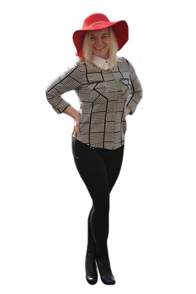 Camasa rafinata cu design de carouri, D&J Exclusive, Alb/Negru