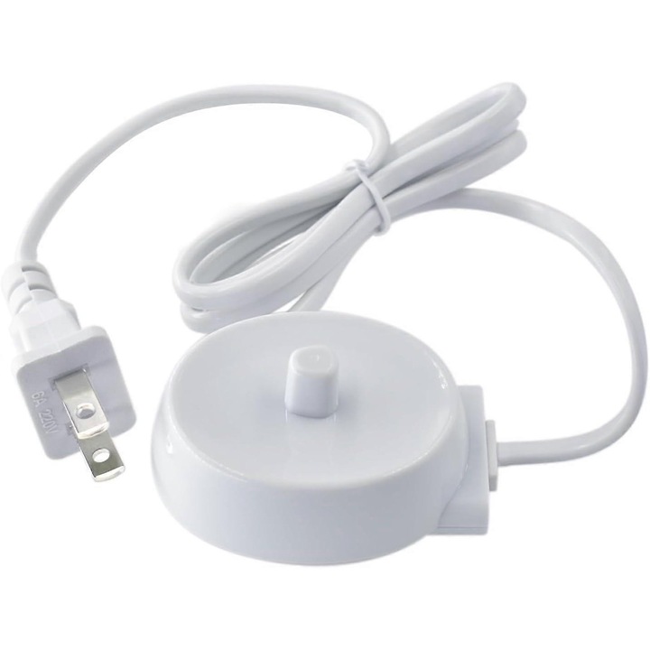 Зарядна база FQ-K0276-20260908-1735 за електрическа четка за зъби Oral-B iO Series 3/4/5/6 и модели Pro, индуктивно зареждане 110-240V, бяла