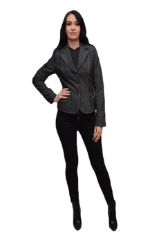 Sacou scurt pana in talie, D&J Exclusive, Gri Sacou scurt pana in talie, D&J Exclusive, Gri