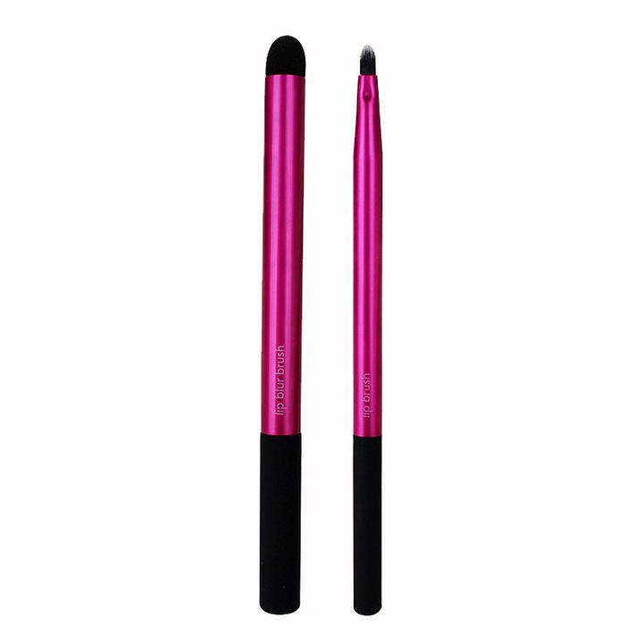 2 ecsettel rendelkező Real Techniques Lip Color & Blur szett ajakosminkhez