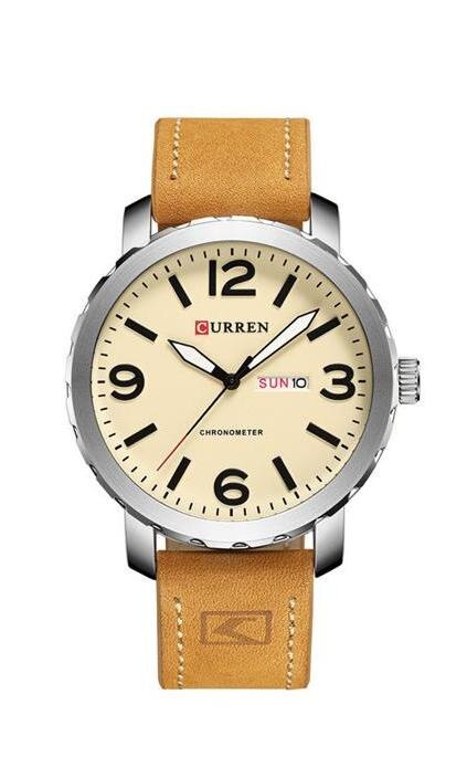 Ceas Curren barbatesc, casual, maro M8273MD