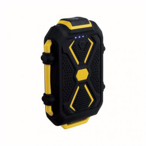 Baterie Externa Shock Proof TEA178, USB, 10.000 mAh, LED, Negru/Galben