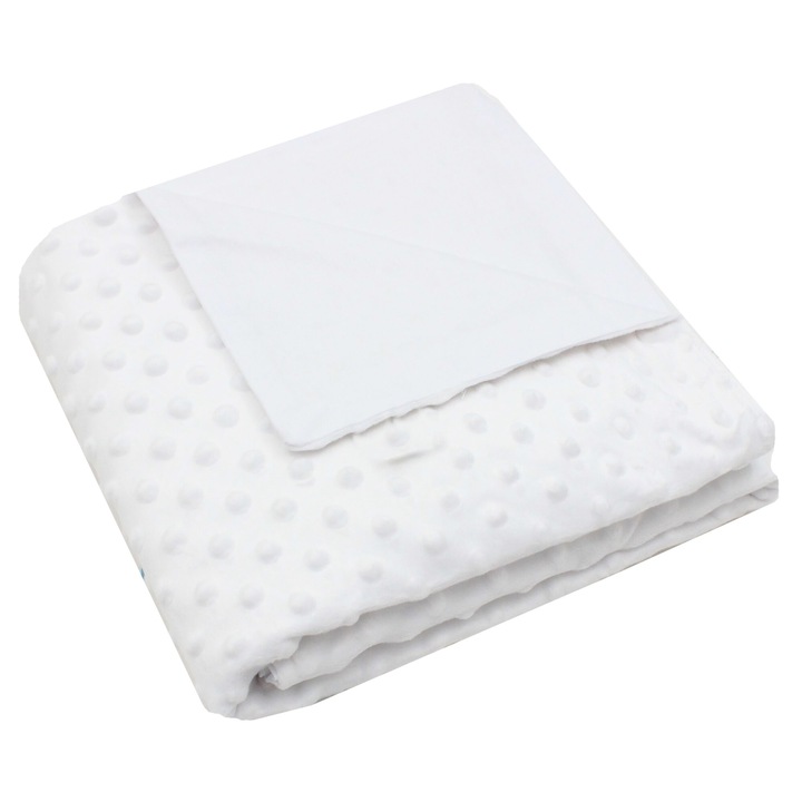 Paturica soft, alba, 80x100cm