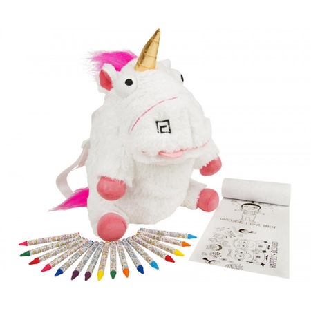 Set Ghiozdanel De Plus Minioni Despicable Me 3 Cu Rola De Colorat Si 16 Creioane Colorate Emag Ro