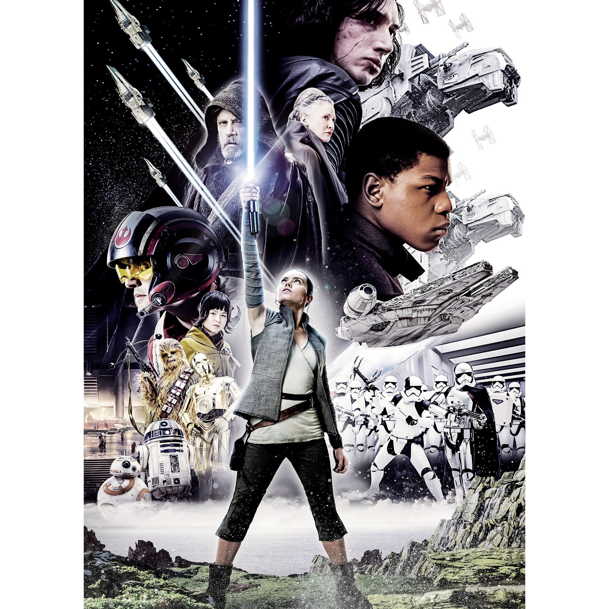 Fototapet copii Star Wars Komar 4-496 Negru/Gri 184 X 254cm ( LxI )