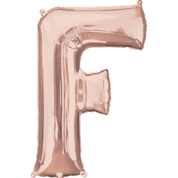 Balon Folie Mare Litera F Rose Gold - 53 x 81 cm, Amscan 36569 Balon Folie Mare Litera F Rose Gold - 53 x 81 cm, Amscan 36569