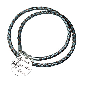 bratara personalizata din argint snur impletit dublu din piele gri sidefat imagen 44_1_
0