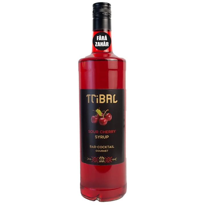 Tribal Сироп Вишна Без Захар, 350Ml., Стъкло