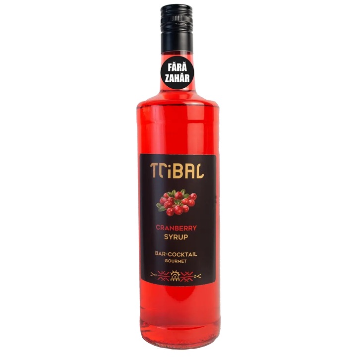 Tribal Сироп Червена Боровинка Без Захар, 350Ml., Стъкло