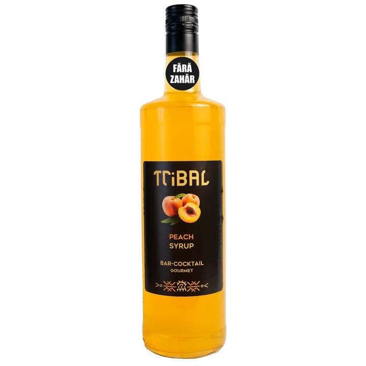 Tribal Сироп Праскова Без Захар, 350Ml., Стъкло