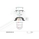 Set - Profil aluminiu pentru banda LED - GROOVE - 1m - aluminiu anodizat