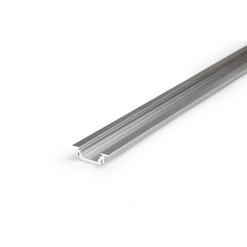 Set - Profil aluminiu pentru banda LED - GROOVE - 1m - aluminiu brut Set - Profil aluminiu pentru banda LED - GROOVE - 1m - aluminiu brut