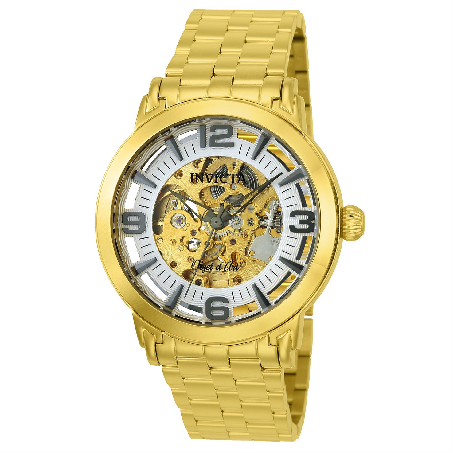 Ceas barbatesc INVICTA Objet D'Art 22599, Automatic, otel, 50m