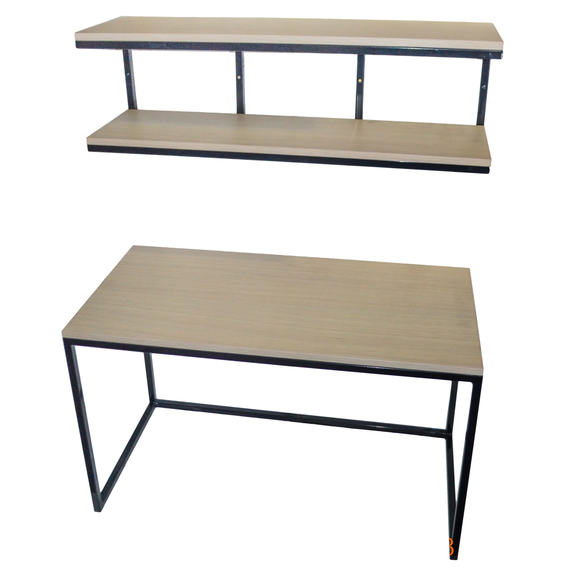 Set Consola si etajera hol Rift Oak/Black - eMAG.ro