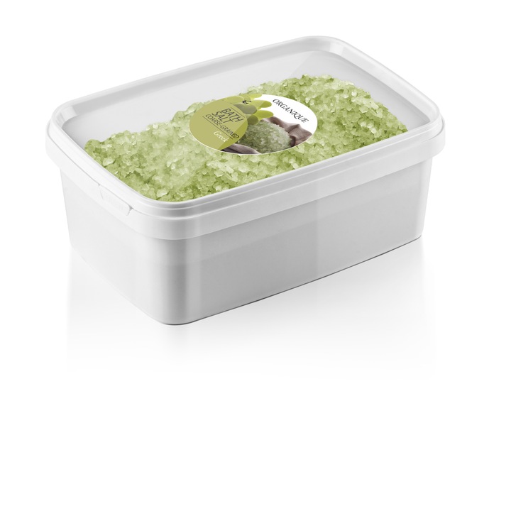 Sare de baie granulata Greeky (cu masline si struguri) 1000 g, Organique