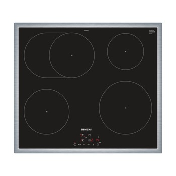 Plita cu inductie EH645BFB1 Siemens, de 60 cm, autosuficienta, din sticla ceramica Plita cu inductie EH645BFB1 Siemens, de 60 cm, autosuficienta, din sticla ceramica
