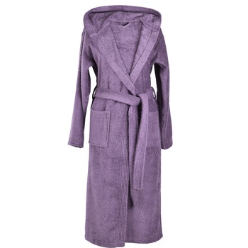 Halat de baie 100% bumbac cu gluga  Halat de baie 100% bumbac cu gluga