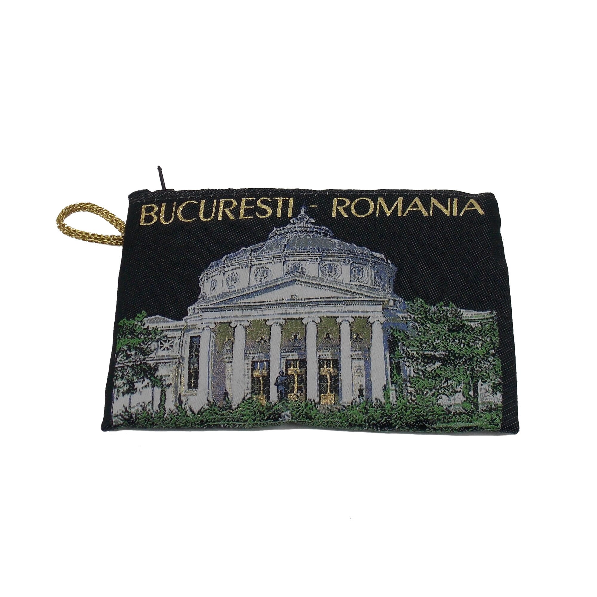 Portofel brodat Ateneul Roman