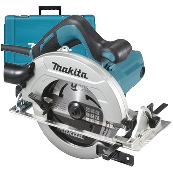 Fierastrau circular Makita HS7611K, 1600 W, 5500 RPM, 190 mm diametru disc, 65 mm adancime taiere, ghidaj lateral, duza conectoare, valiza transport+ panza MFORCE lemn 190X30X24 Fierastrau circular Makita HS7611K, 1600 W, 5500 RPM, 190 mm diametru disc, 65 mm adancime taiere, ghidaj lateral, duza conectoare, valiza transport+ panza MFORCE lemn 190X30X24