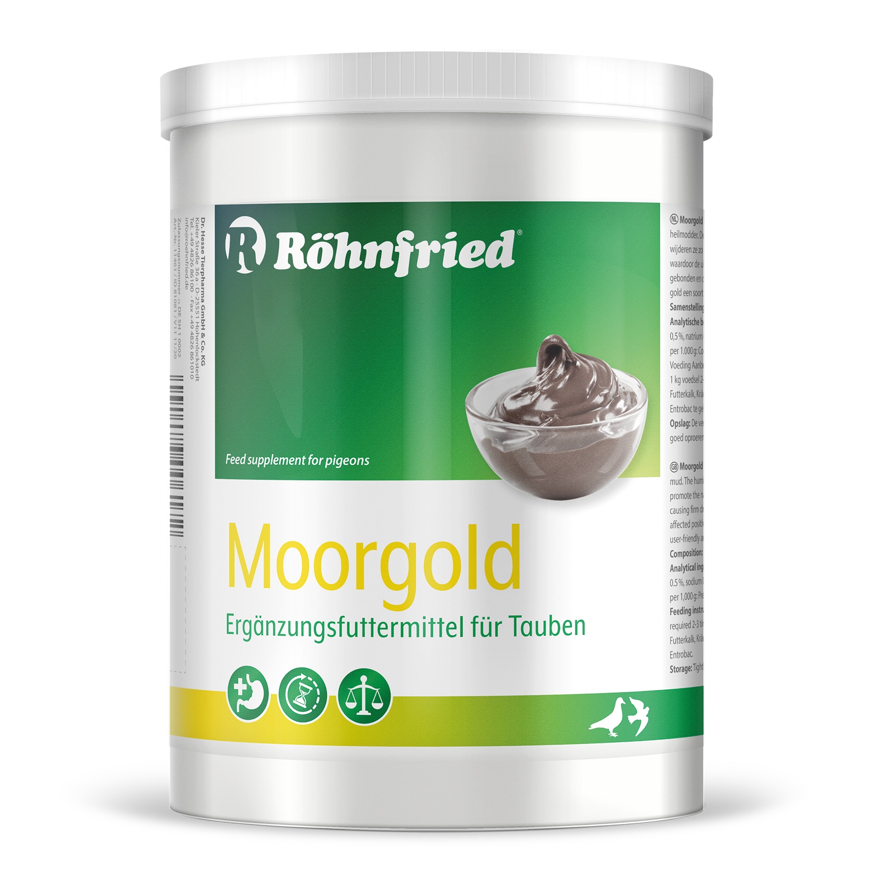 Supliment pentru porumbei, Moorgold, Rohnfried, 1000g