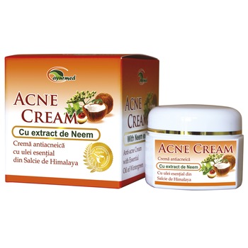 Crema antiacneica ACNE CREAM, AYURMED, 50 ml Crema antiacneica ACNE CREAM, AYURMED, 50 ml