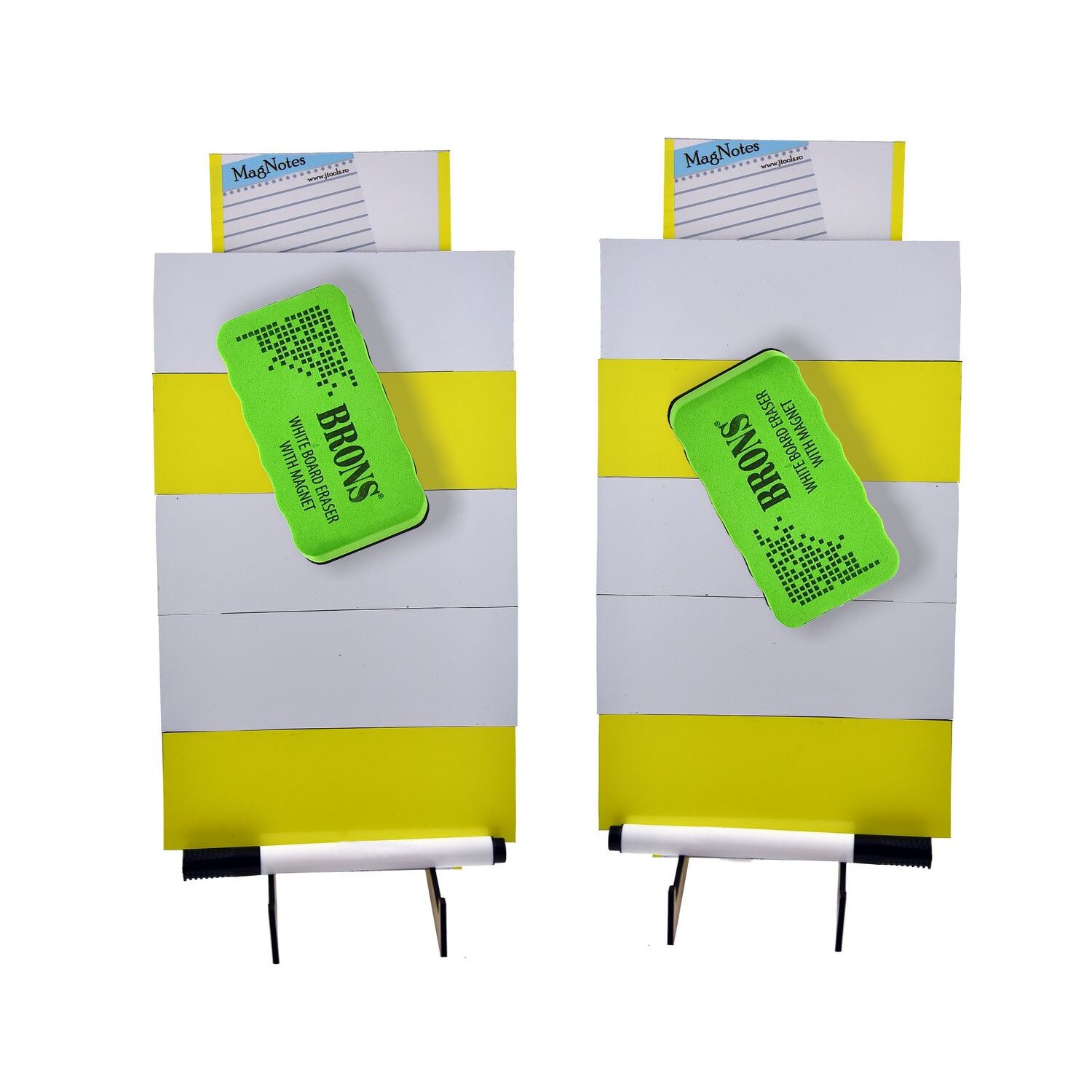 Set 2x Notite magnetice Office MagNotes cu marker si burete whiteboard ...