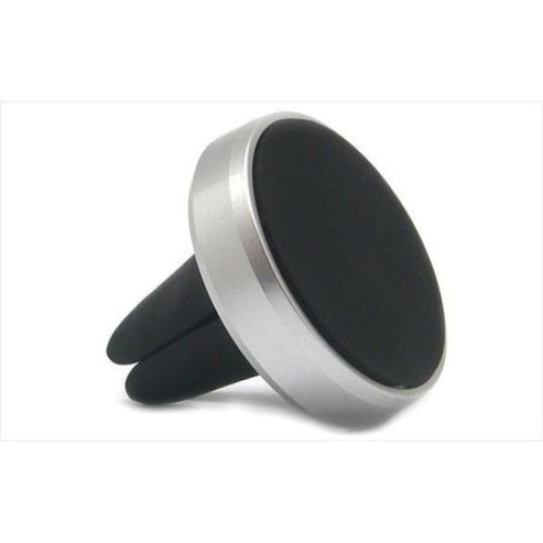 Suport auto magnetic MyStyle de culoare argintiu pentru telefoane mobile, prindere la ventilatie