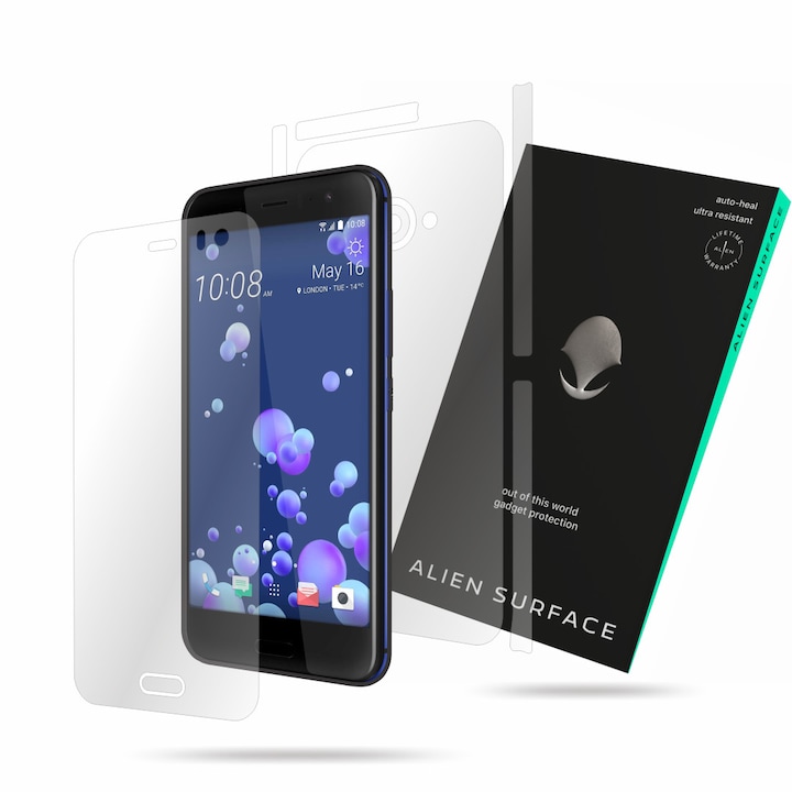 Комплект Защитно Фолио Alien Surface, HTC U11 Life﻿, Защита Екран, Заден, Отстрани