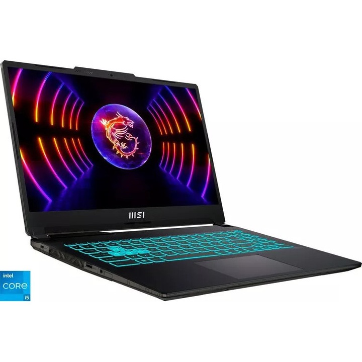 Laptop gaming 15.6" MSI Cyborg 15 Intel i5-13420H (12MB 4.6GHz) 16GB DDR5 512GB SSD RTX 4050 6GB A13VE-1005 No OS Layout DE negru