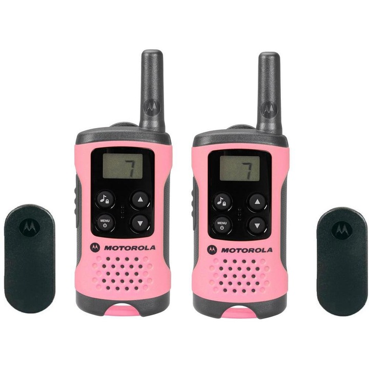 Motorola TLKR T41 Hordozható adó-vevő, 2 darab, Rózsaszín