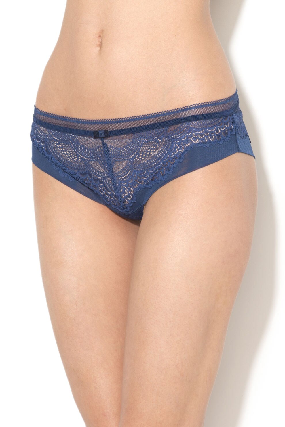 Triumph, Chiloti hipster cu dantela Beauty-Full Darling, Albastru marin