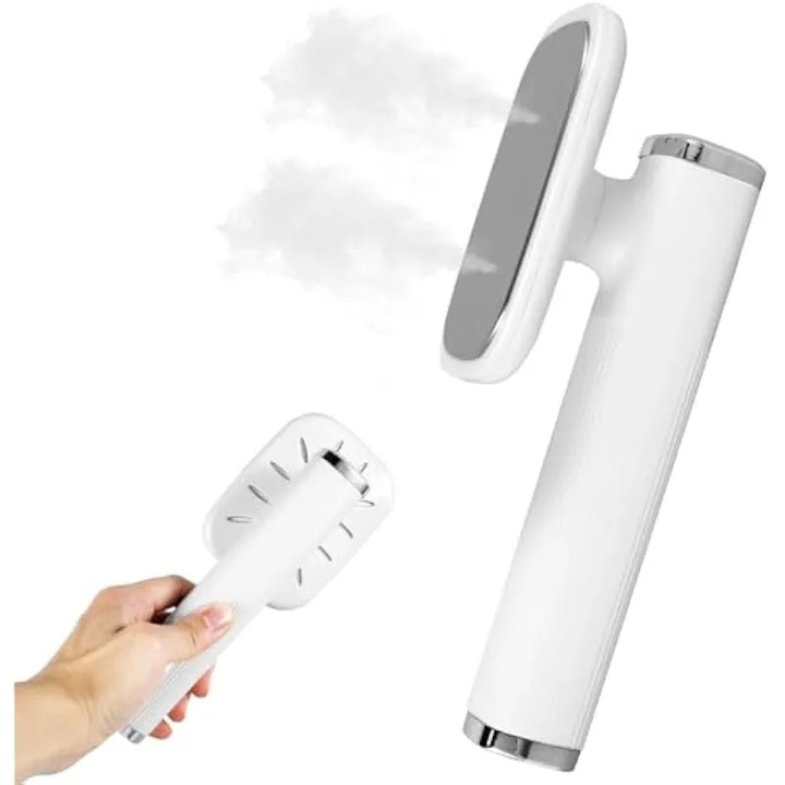 Masina de calcat portabila modernizata, fier de calcat cu abur pliabil portabil, fier de calcat cu abur cu incalzire rapida, mini fier de calcat rotativ cu abur, indepartarea ridurilor, calcare uscata si umeda pentru haine de acasa