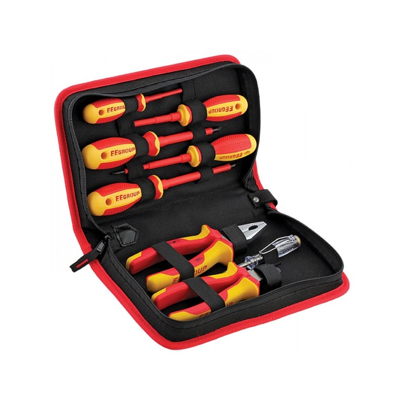 Set clesti si surubelnite izolate VDE 8 buc in mapa