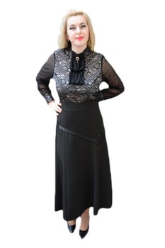 Fusta moderna, design cu strasuri aurii, D&J Exclusive, Negru Fusta moderna, design cu strasuri aurii, D&J Exclusive, Negru