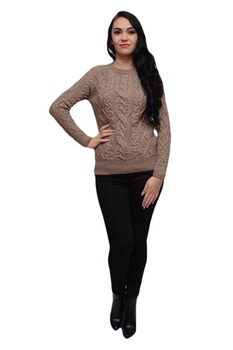 Bluza tricotata practica si calduroasa, D&J Exclusive, Maro Bluza tricotata practica si calduroasa, D&J Exclusive, Maro