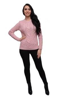 Bluza tricotata practica si calduroasa, D&J Exclusive, Roz Bluza tricotata practica si calduroasa, D&J Exclusive, Roz