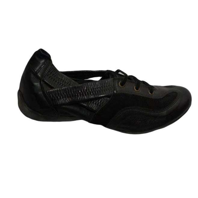 Tenisi sport cu elastic lateral, D&J Exclusive, Negru