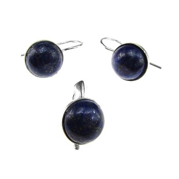 Set argint clasic cu lapis-lazuli natural, GlamBazaar, cu Lapis Lazuli, Albastru, tip set bijuterii de argint 925 cu pietre naturale Set argint clasic cu lapis-lazuli natural, GlamBazaar, cu Lapis Lazuli, Albastru, tip set bijuterii de argint 925 cu pietre naturale