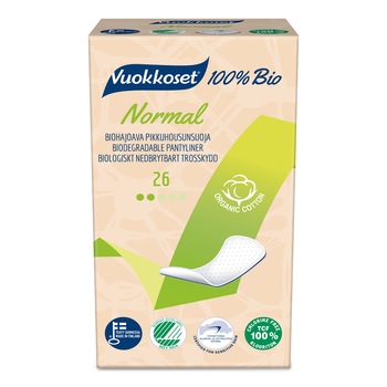 Absorbante finlandeze Vuokkoset 100% bio Normale, de zi, 26 bucati Absorbante finlandeze Vuokkoset 100% bio Normale, de zi, 26 bucati