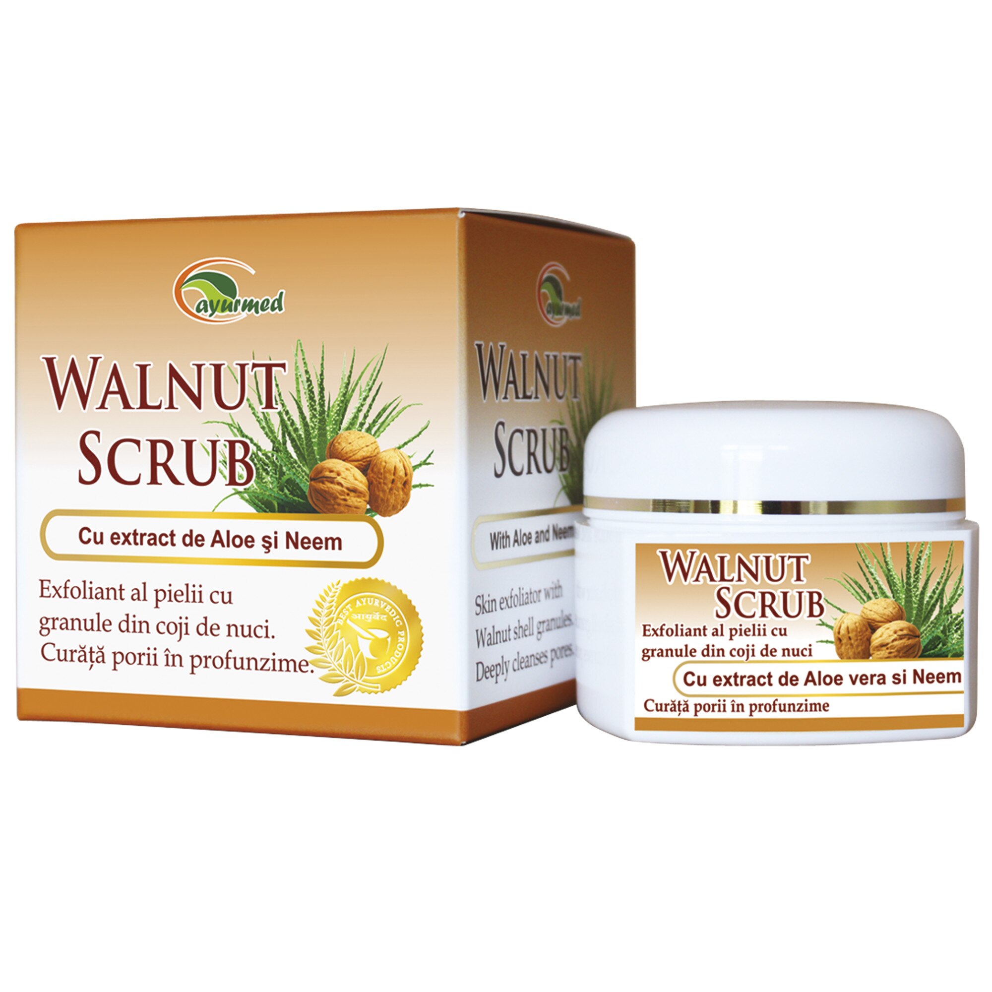 Exfoliant fata WALNUT SCRUB, AYURMED, 50 ml