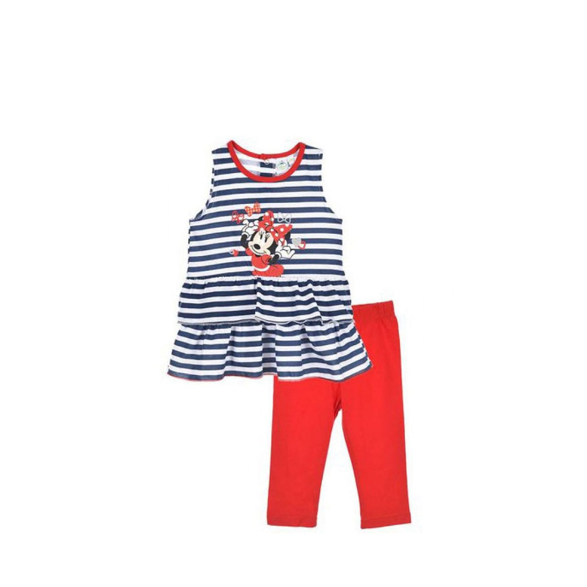 Compleu doua piese Minnie Mouse, Marime 24M, Multicolor