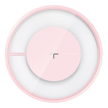 Incarcator Wireless Nillkin Magic Disk 4 Fast Charge, universal, roz Incarcator Wireless Nillkin Magic Disk 4 Fast Charge, universal, roz