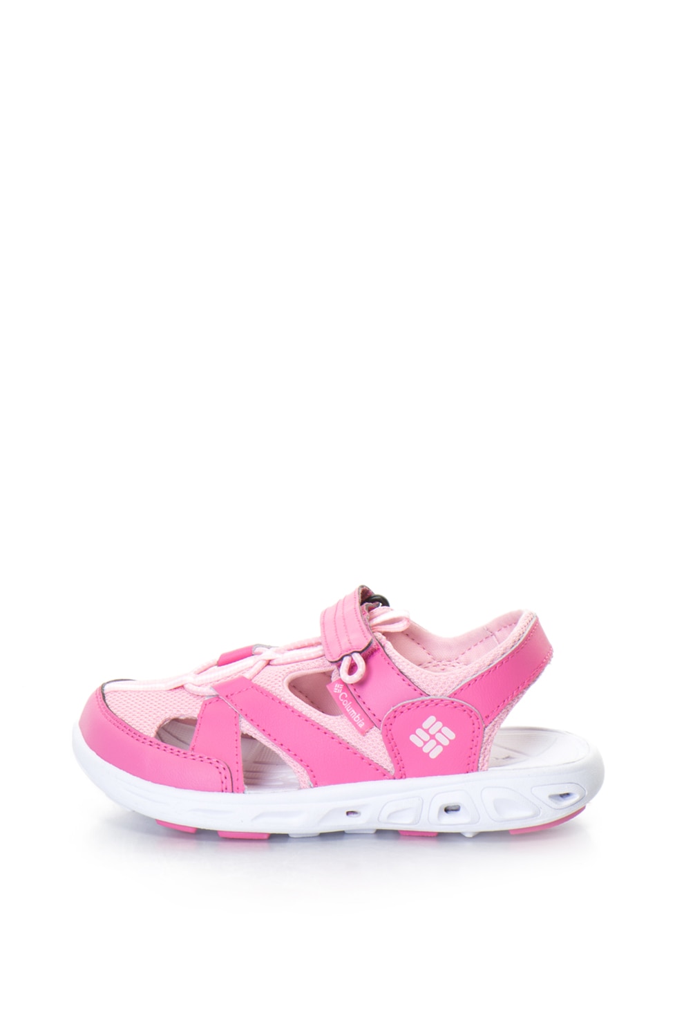 Columbia, Sandale fisherman cu insertii de piele peliculizata Techsun™ Wave, Roz, 37 EU